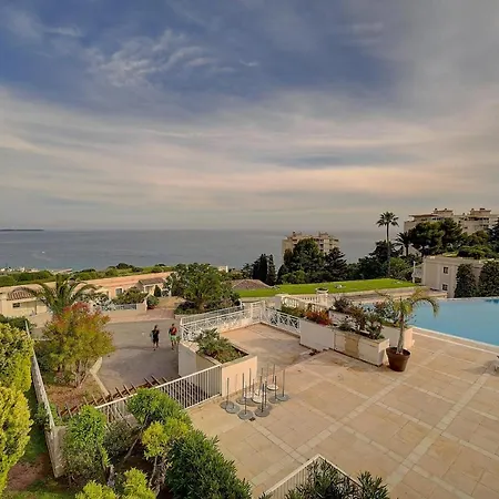 公寓 Immogroom - 2 Sea View - Swimming Pool - Terrace - Parking - Ac 戛纳